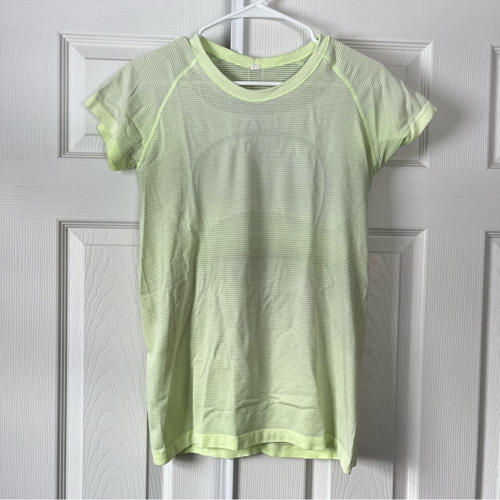 Lululemon yellow swiftly tech shirt